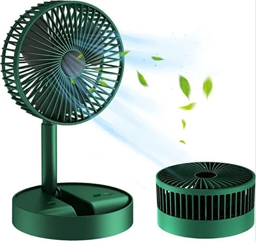 Rechargeable Telescopic Foldable Fan.