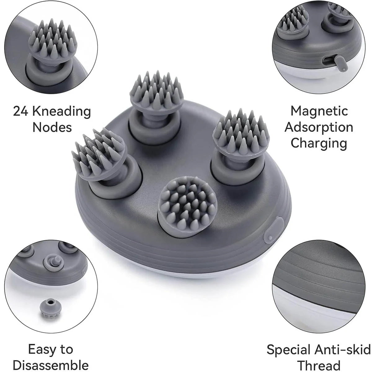 Electric Scalp Massager Electric Head Massager Rechargeable Scalp Massager