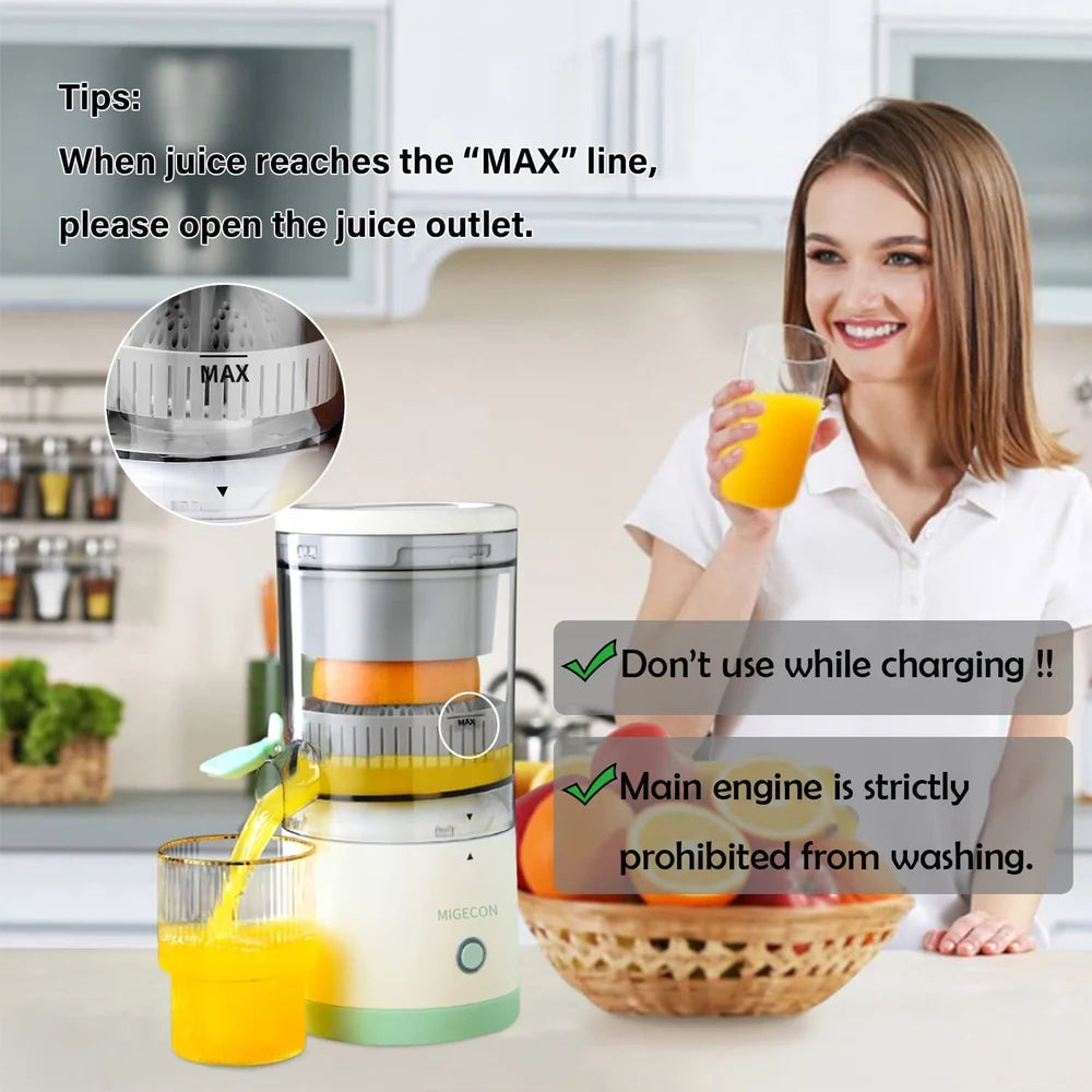 Electric Citrus Fruit Juicer – USB Rechargeable | Fast & Easy