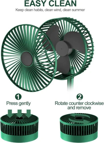 Rechargeable Telescopic Foldable Fan.